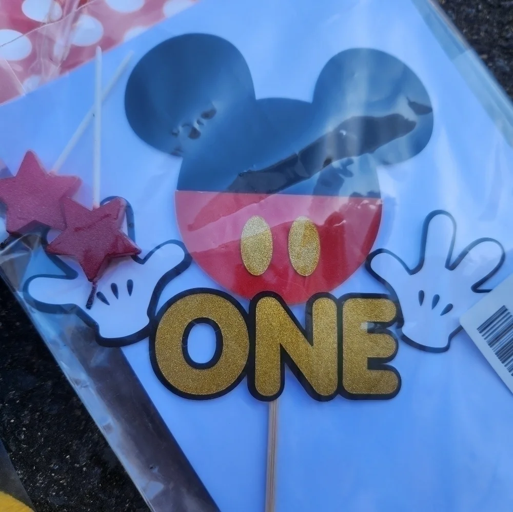 Mickey & Minnie Mouse Birthday Party Items First Fun to be one